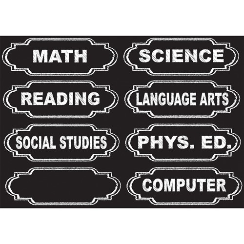 Die- Cut Magnets Class Subjects Write-on/wipe-off (8pcs)(14cmx4.5cm)(5.5''x1.7'')