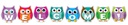 Colorful Owl Welcome! Bulletin Board Set  (8 pcs)