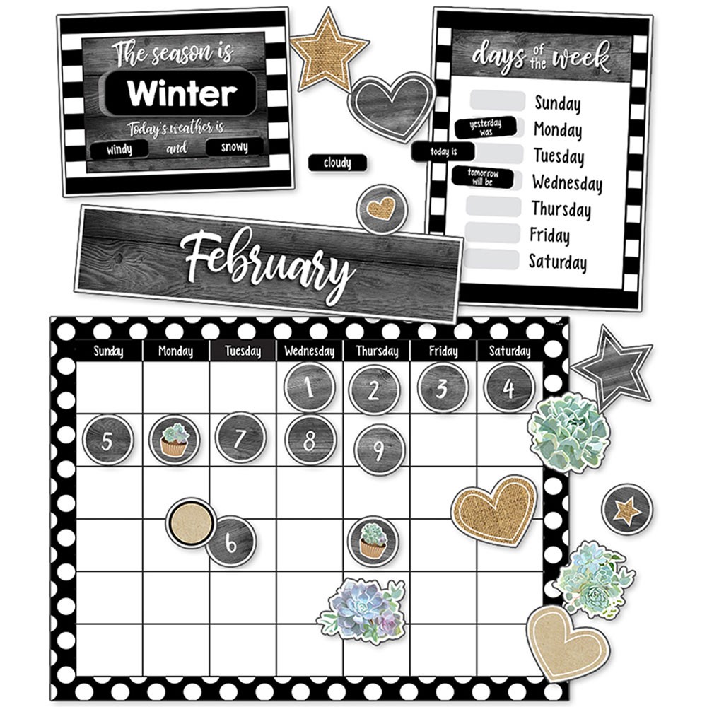 SIMPLY STYLISH CALENDAR Bulletin Board Set (100pcs)