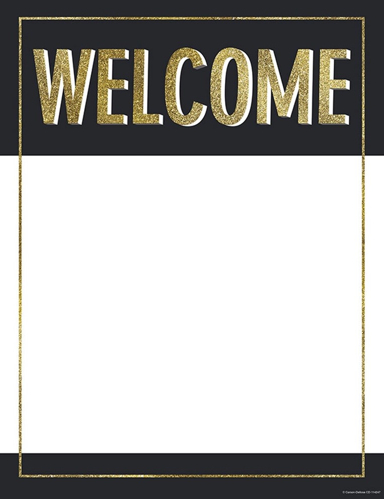 SPARKLE and SHINE WELCOME! Chart (55cmx43cm)(21.6''x17")