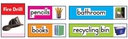 Classroom Labels: Photographic Quick Stick Bulletin Board Set contains (14''x3.5'')(35.5cmx8.9cm)  (34pcs)
