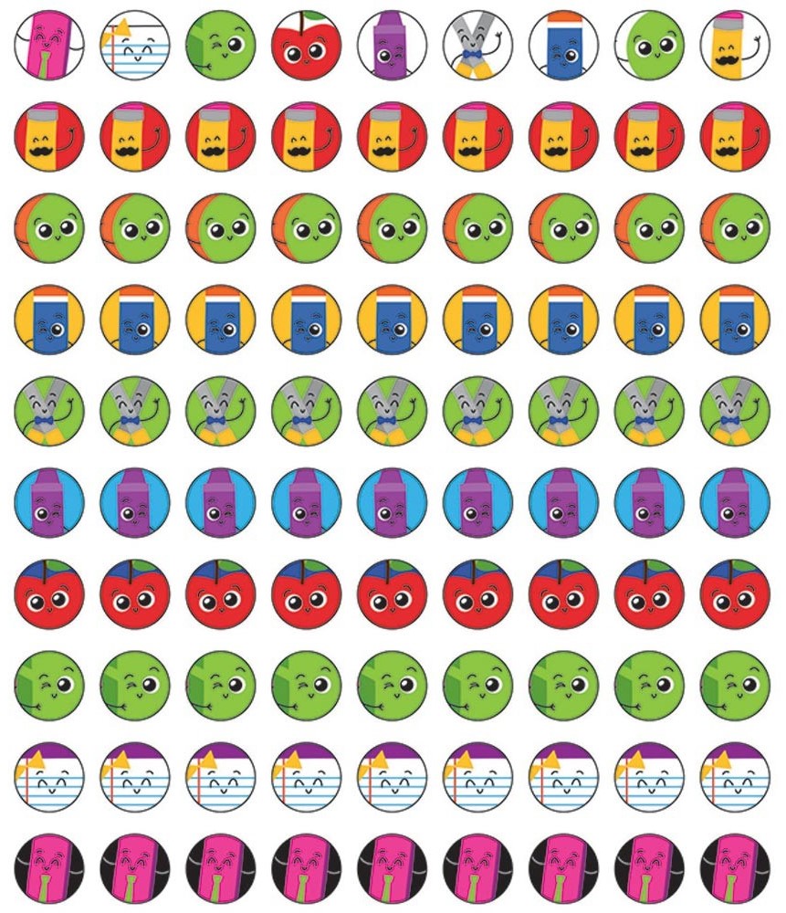 School Tools Chart Seals (810 Stickers) (1cm-0.4'')