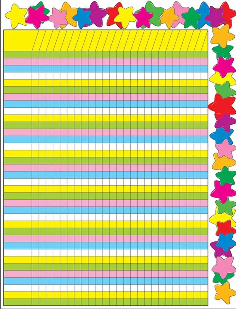 Stars Incentive Chart (55cmx43cm)(22''x17'')
