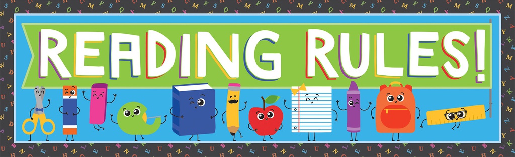 School Tools Reading Bookmark (Gr:K-5)(6.4''x2")(16.5cmx5cm)   (30pcs)