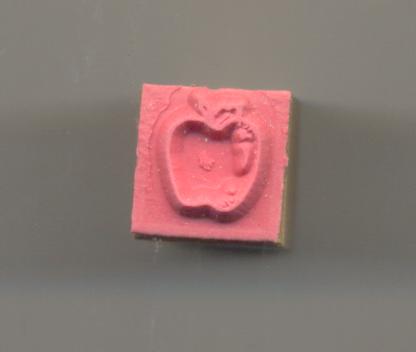 APPLE INCENTIVE STAMP (1.2cmx1.2cm)=(0.5''x0.5'')(3+yrs)