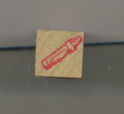 Crayon Incentive Stamp (3+yrs)  (0.5''x0.5'')=(1.2cmx1.2cm)