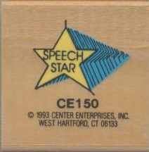 Speech Star Stamps (3.8''x2.3'')(3+yrs)(9.6cmx5.8cm)