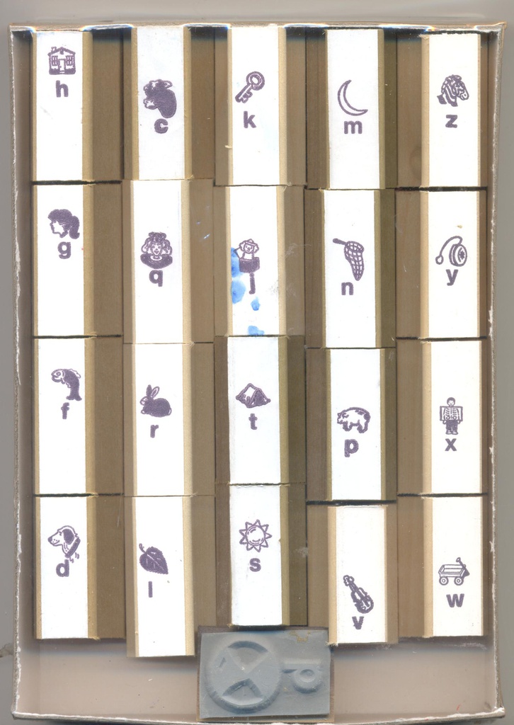 Consonants Sounds Stamp Set (21pcs)(4cmx2cm)(1.5''x0.7'')