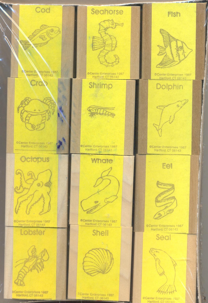 Sea Creatures Stamps Set