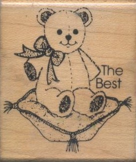 The Best Bear Stamp (2.3''x2'')(5.8cmx6.3cm)