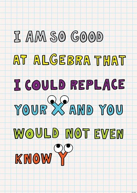 I'm So Good At Algebra… So Much Pun! Inspire u Poster (48cmx33.5cm)(19''x13'')