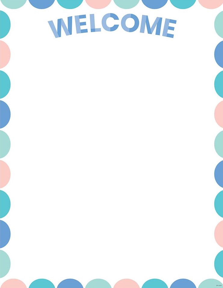 Calm &amp; Cool Welcome! Chart (22''x17'')(55cmx43cm)