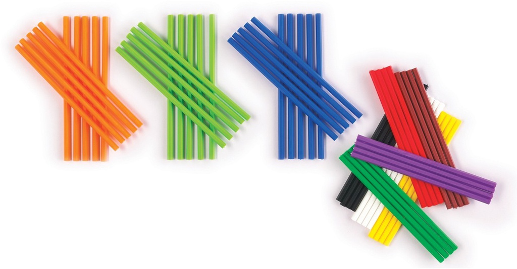 COUNTING STICKS(1000pcs)(4''-10cm long)(10colors)(5+yrs)