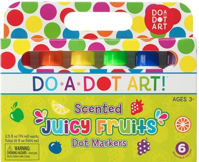 DO A DOT ART MARKERS FRUIT SCENT- (6ct)(3+yrs)
