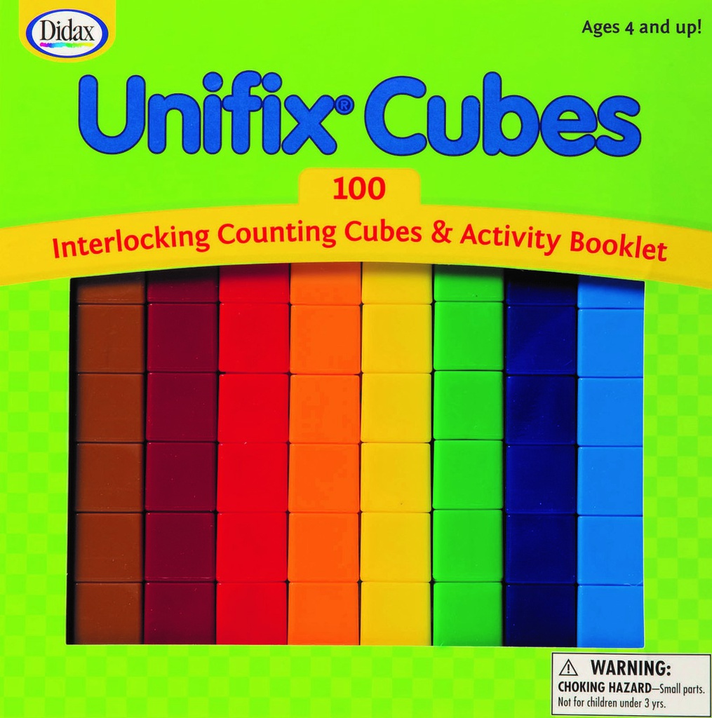 Unifix cubes (100pcs)(2cmx2cm)(0.7''x0.7'')(4+yrs)