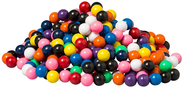 Magnet Marbles - solid-colored (diameter 0.63''-1.6cm) SINGLE (Green, Yellow, Orange, Purple, Pink, White, Black, Red or Blue)