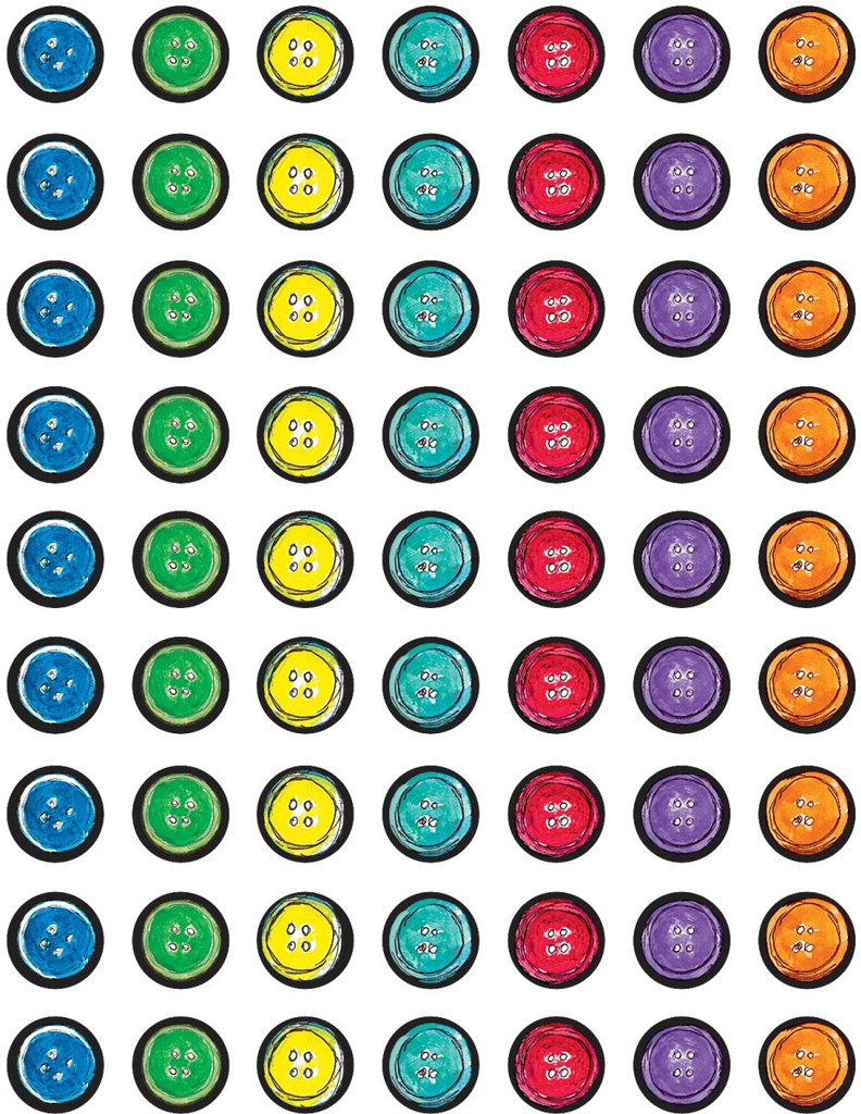 Pete the Cat Groovy Buttons Mini Stickers (378stickers)(0.5''-1.2cm)