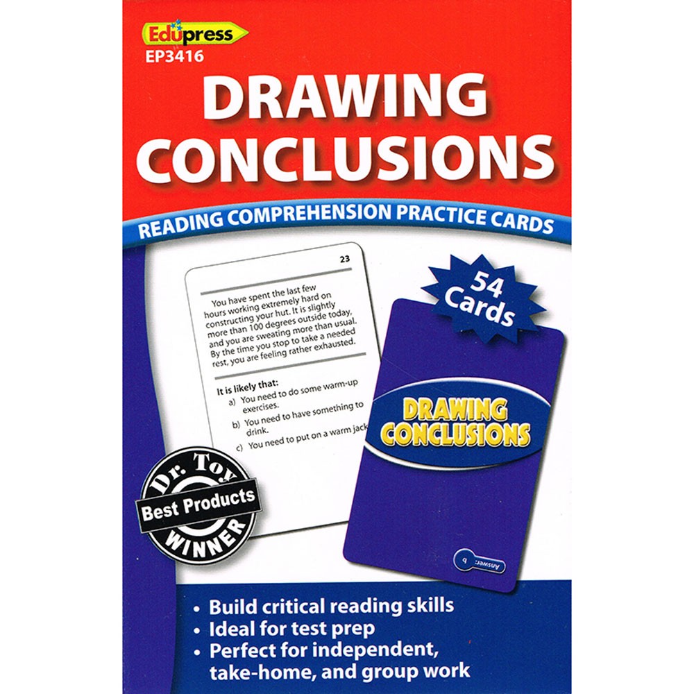 Drawing Conclusions Practice Cards (Blue Level)(RL:3.5-5.0) 54 Cards