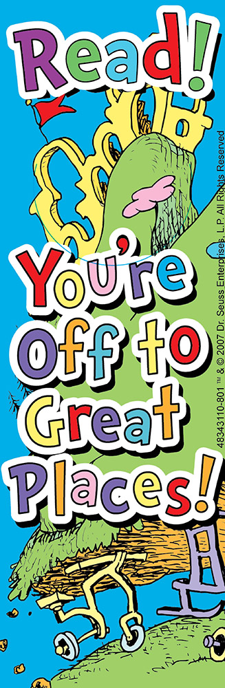 DR SEUSS - OH THE PLACES YOULL GO BOOKMARKS (2"x6")(5cmx15cm)(36pcs)