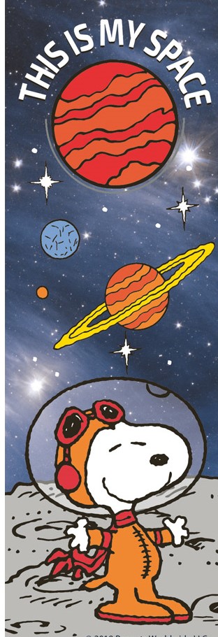 PEANUTS THIS IS MY SPACE BOOKMARKS1 NASA (36pcs)(2''x6'')(5cmx15.2cm)
