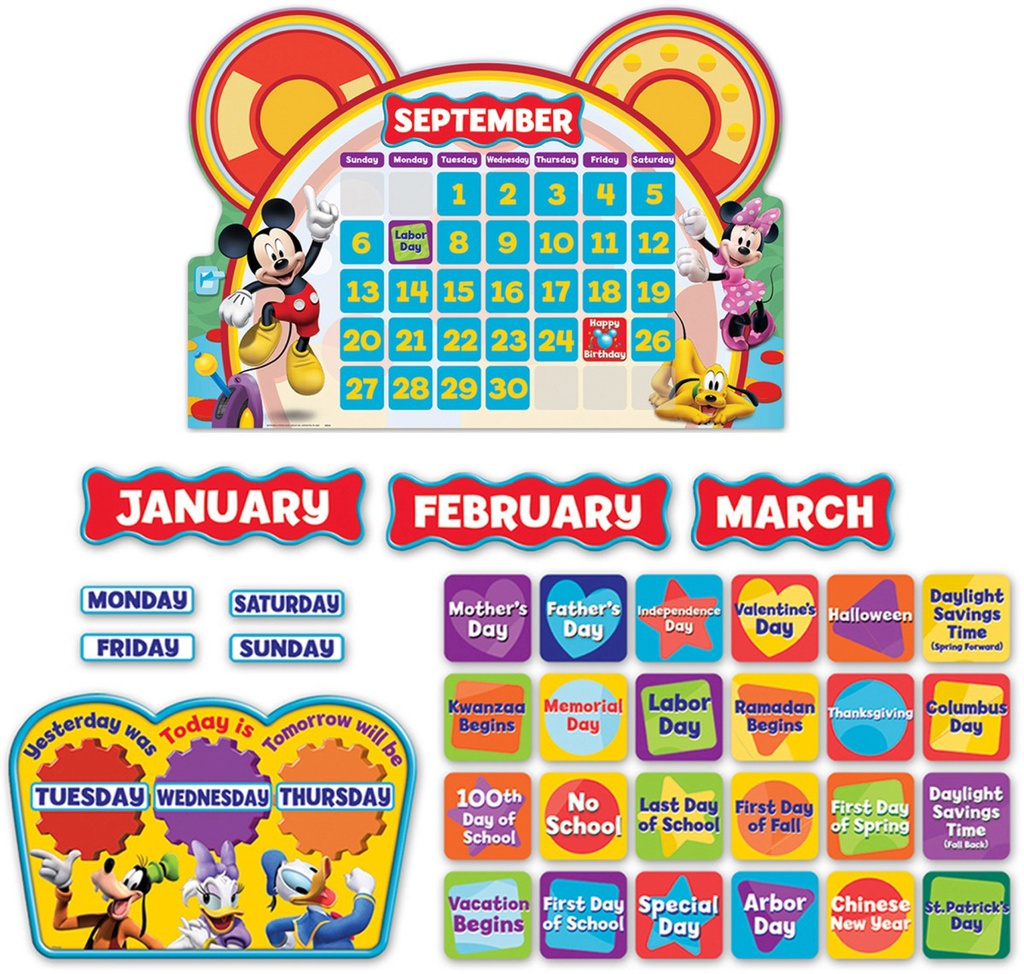 Mickey Mouse Clubhouse Calendar BB Set  (110pcs)(34''x24'')(86cmx61cm)