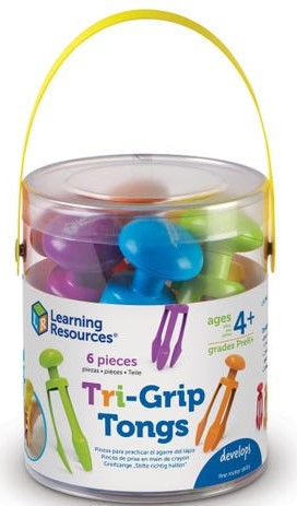 TRI-GRIP TONGS (SET OF 6)(4+ yrs)