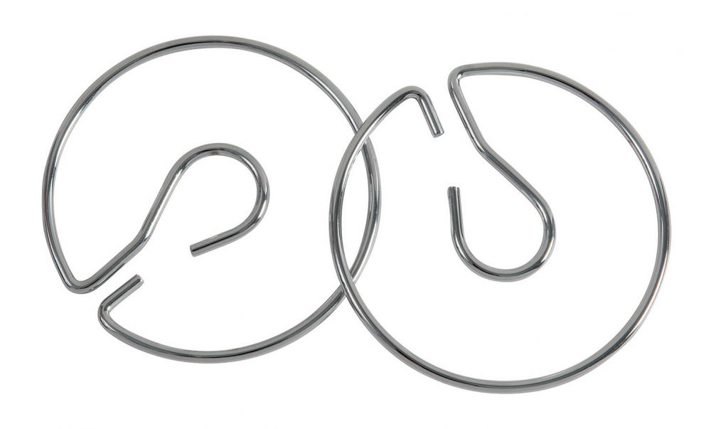 Charts Stands Rings Metal Silver (2 CT) (4" (10cm)