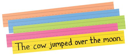 SENTENCE STRIPS SUPER BRIGHT ASST ( 3"x24"(7.6cmx60.9cm)    (100ct)