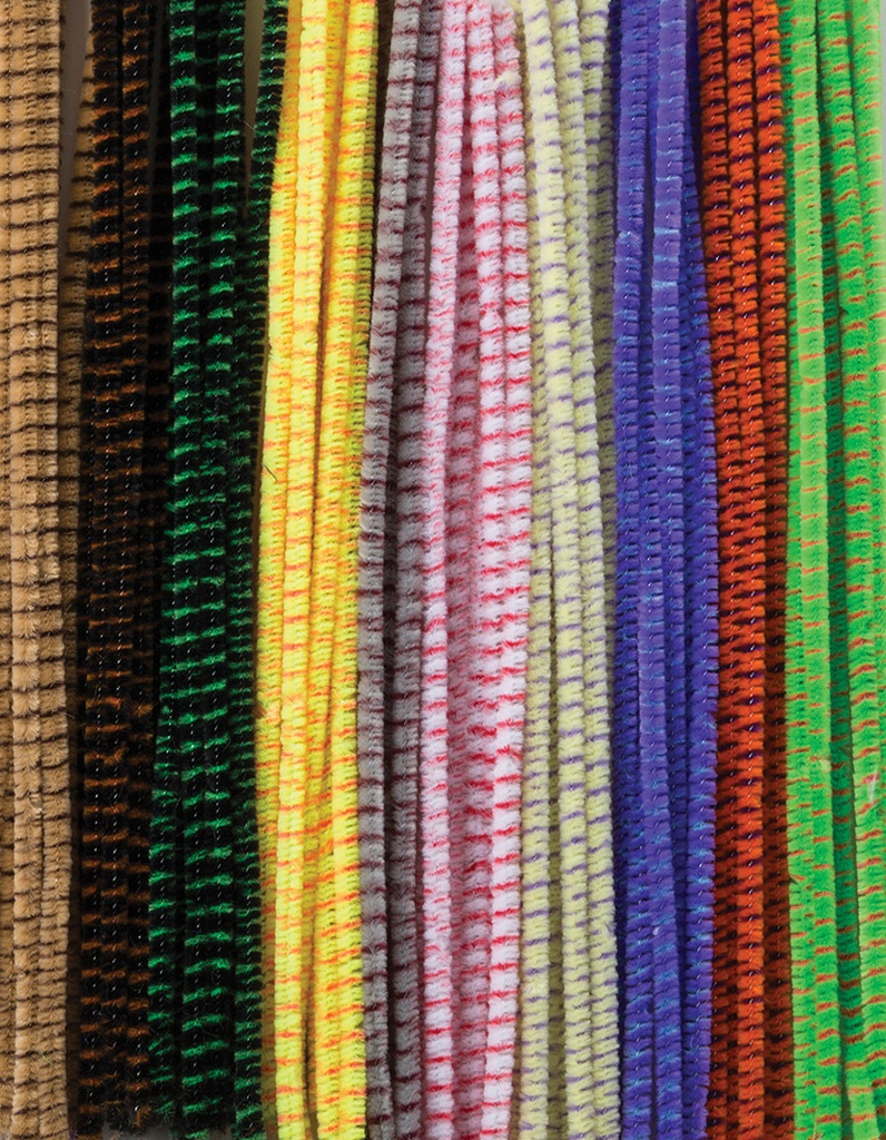 STRIPED STEMS 6mm, ASST (12"-30.4cm) (100ct)