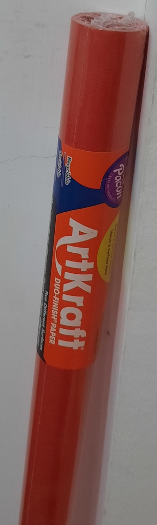 ART KRAFT 48"X12' FLAME (RED) (122cmx 3.6m)