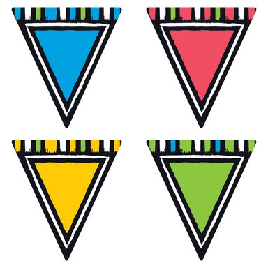 Bold Strokes Pennants Variety pk Accents Asst. colors (6'' (15.2cm) (36pcs)