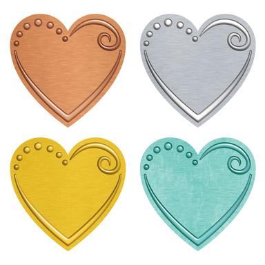 I*Metal Hearts Mini Accents Variety pack (3'' (7.6cm) (36pcs)