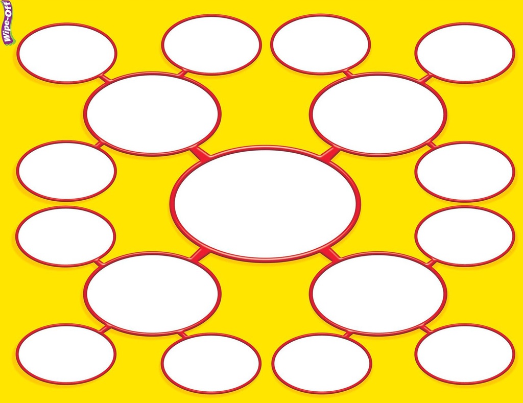 Story Web WIPE-OFF CHART  17" x 22" (43cm x 56cm)