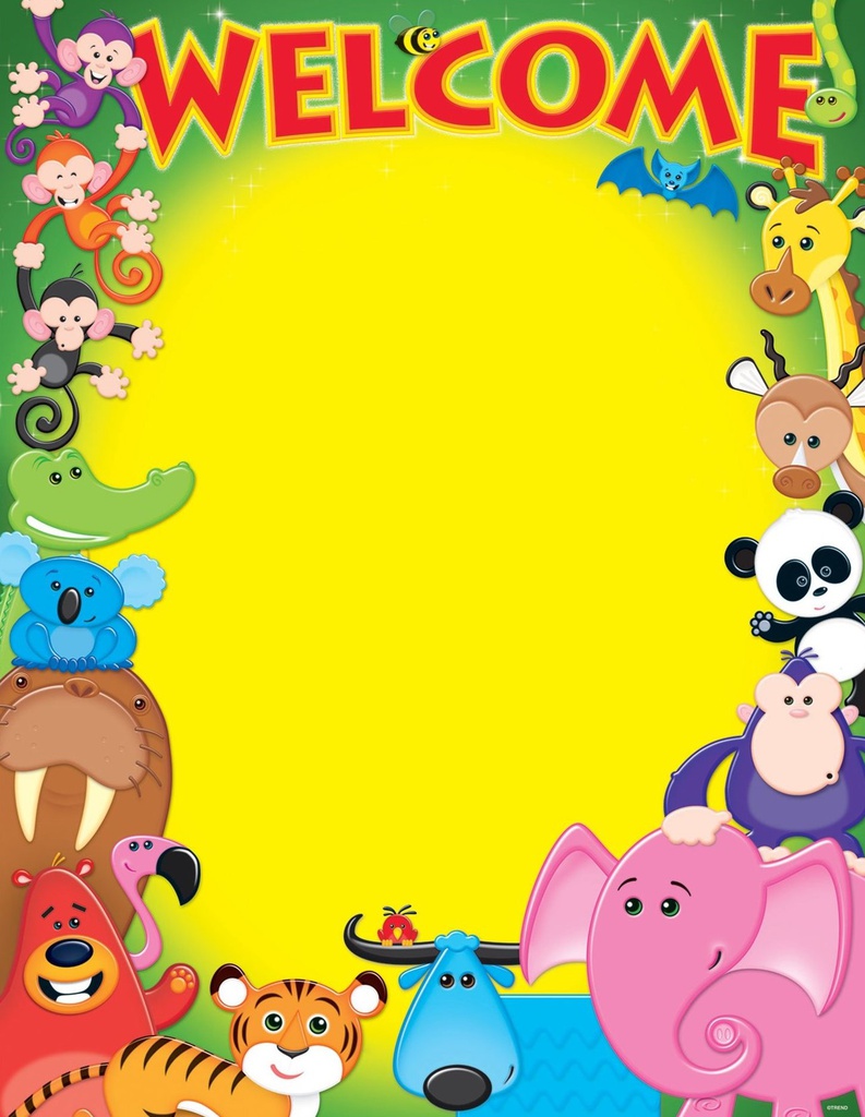 Welcome! (Awesome Animals) Chart 17''x22''(43cmx55cm)