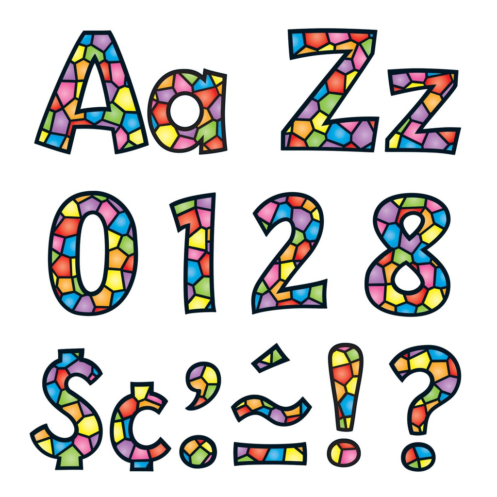 Stained Glass Playful Combo (4''-10cm)(216 characters)