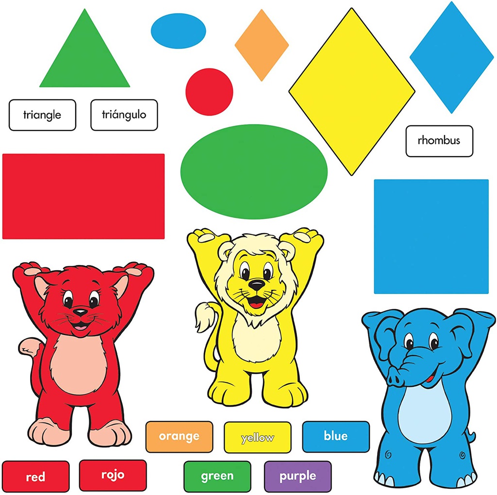 Colors &amp; Shape (ENGLISH/SPANISH) BB SET (57pcs)