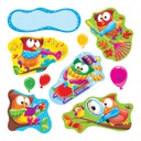 Owl-Stars! Characters B.B.SET  (11owls,5 balloons,1 blank sign)(17pcs) (Lg piece- 37cmx18cm)(14.5''x7'')