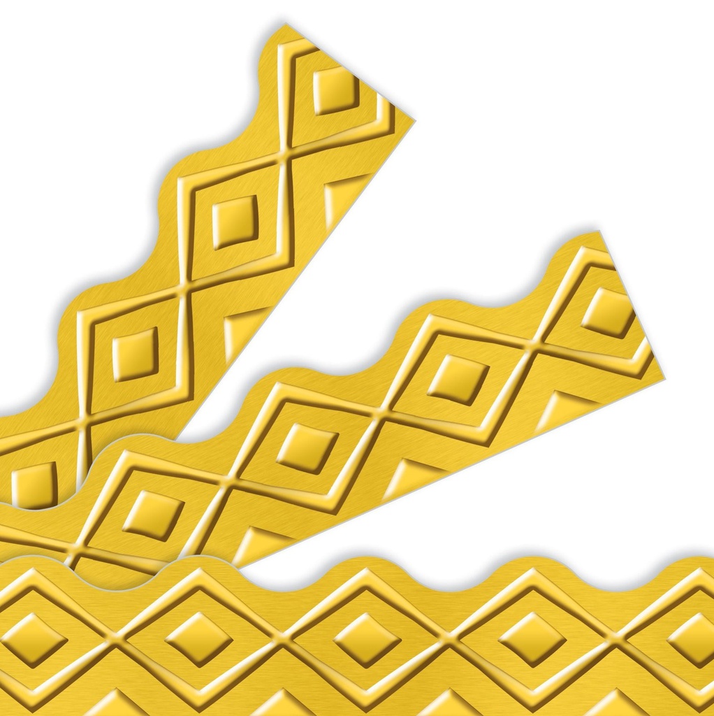 I*Metal Golden Lines Borders (39'x2.25") (11.9m x 5.7cm)