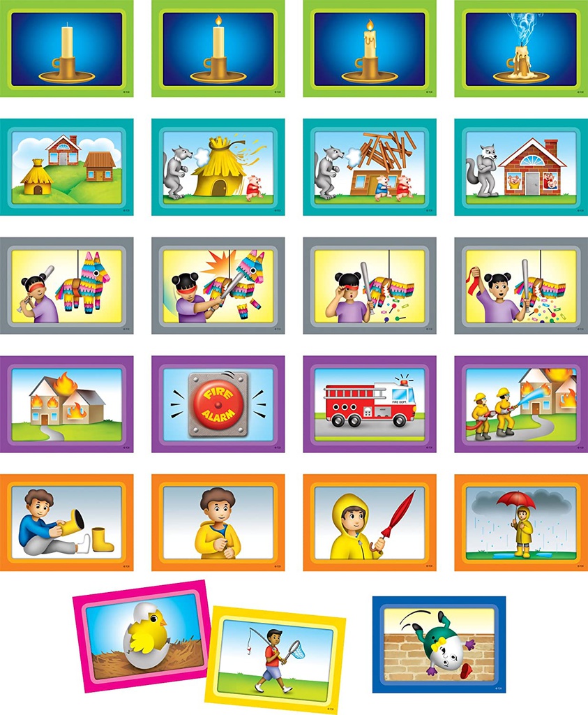Pocket Chart Cards 4-Scene Sequencing (34/set)