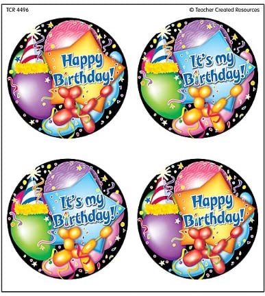 Happy Birthday Wear ?Em Badges (32pcs)(2.3''-5.8cm)