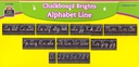 Chalkboard Brights Cursive Writing Bulletin Board (9 panels)Total is (17'=5.1m)
