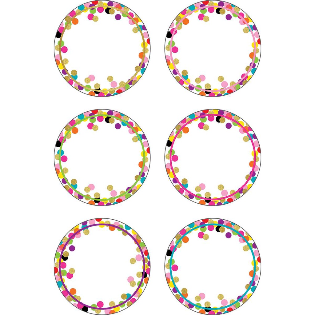 Confetti Accents   (6" (15cm) (30/pkg)