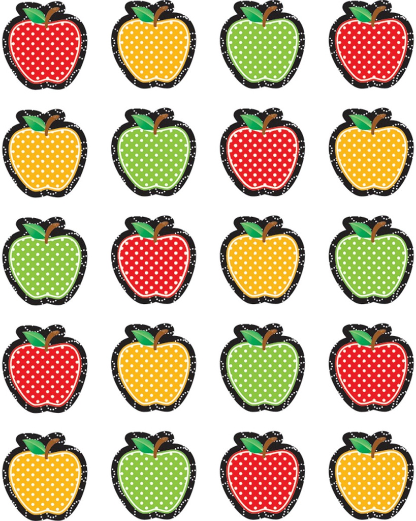 Dotty Apples Stickers (120stickers) (1''-2.5cm)