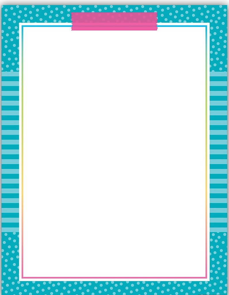 Colorful Vibes Blank Chart (55cmx 43cm)