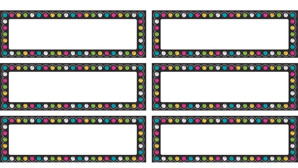 Chalkboard Brights Labels Magnetic Accents (4.7''-12cm)  (20 pcs)