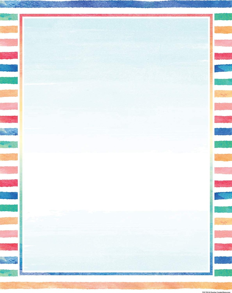 Watercolor Blank Chart 17''x22''(43cmx55cm)