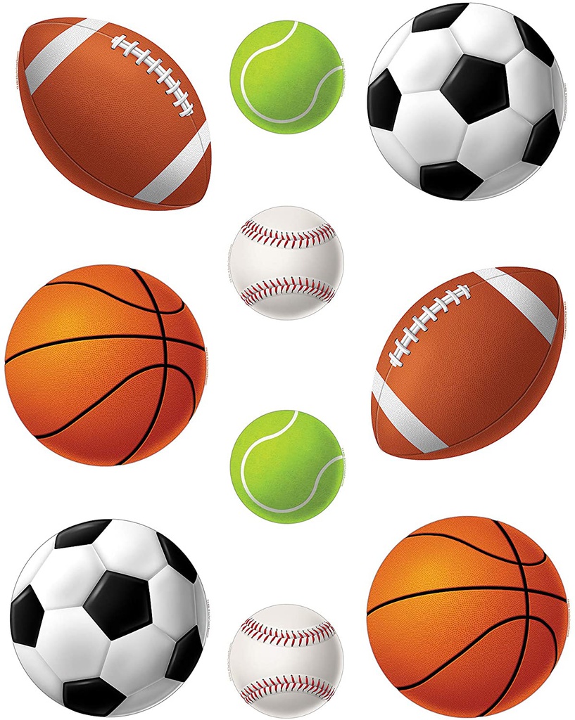 Sports Mini Accents (2.6''-6.6cm) (36 pcs)
