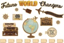 Travel the Map Future World Changers Bulletin Board Set (48pcs)