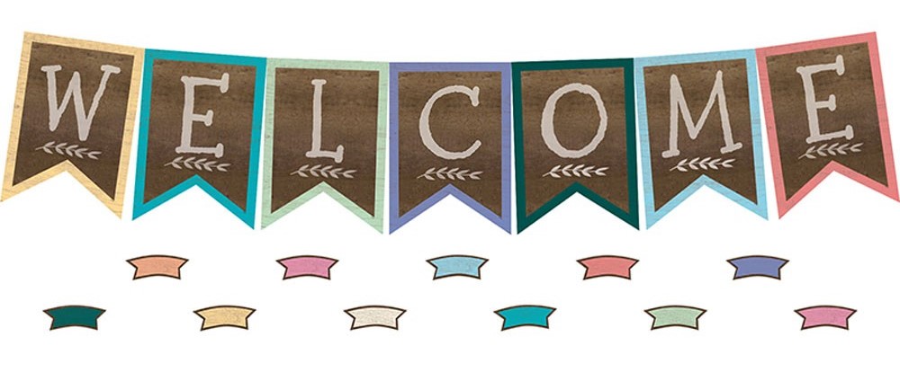 Home Sweet Classroom Pennants Welcome! BB Set  (57pcs)