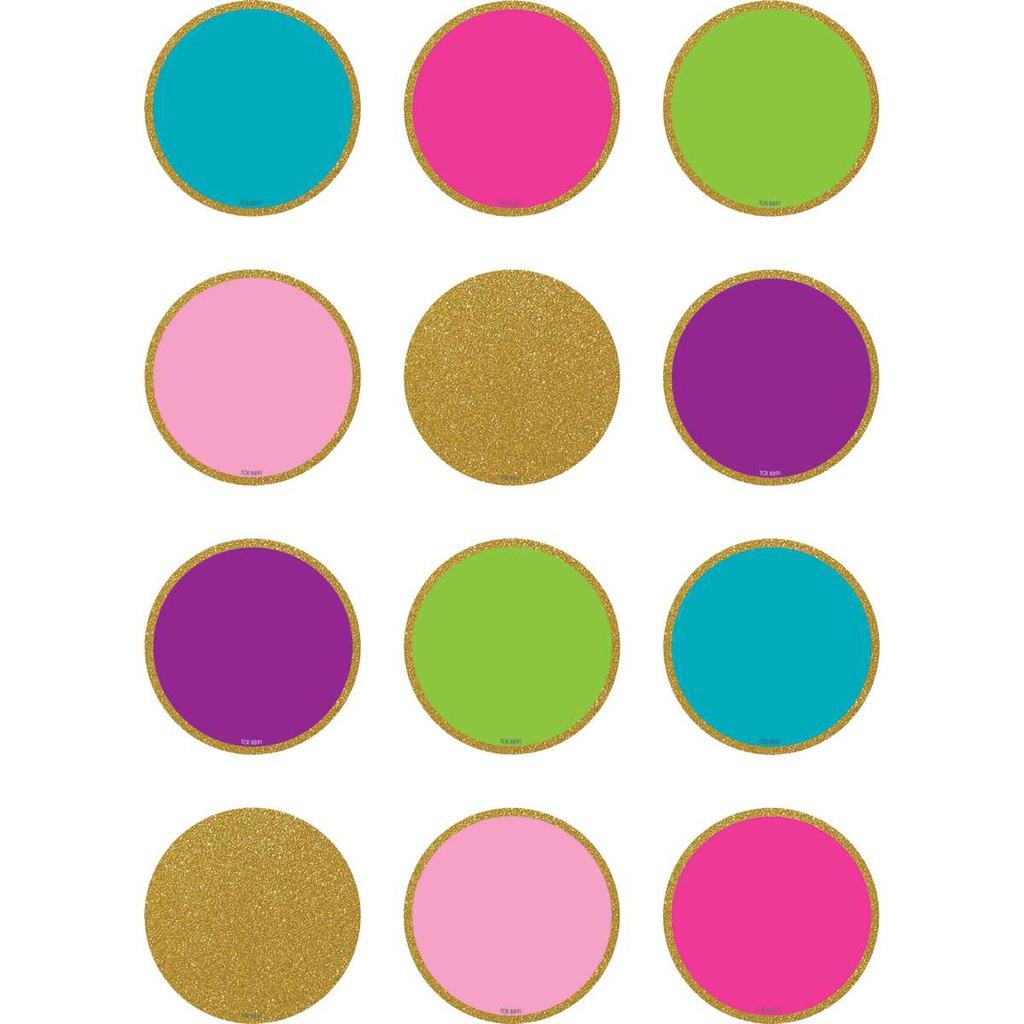 Confetti Colorful Circles Mini Accents  (3" (7.5cm) (36pcs)